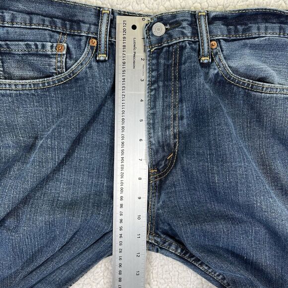 Levi’s 514 Jeans Men’s 36x34 Blue Straight Leg Classic Fit Denim - Picture 9 of 10